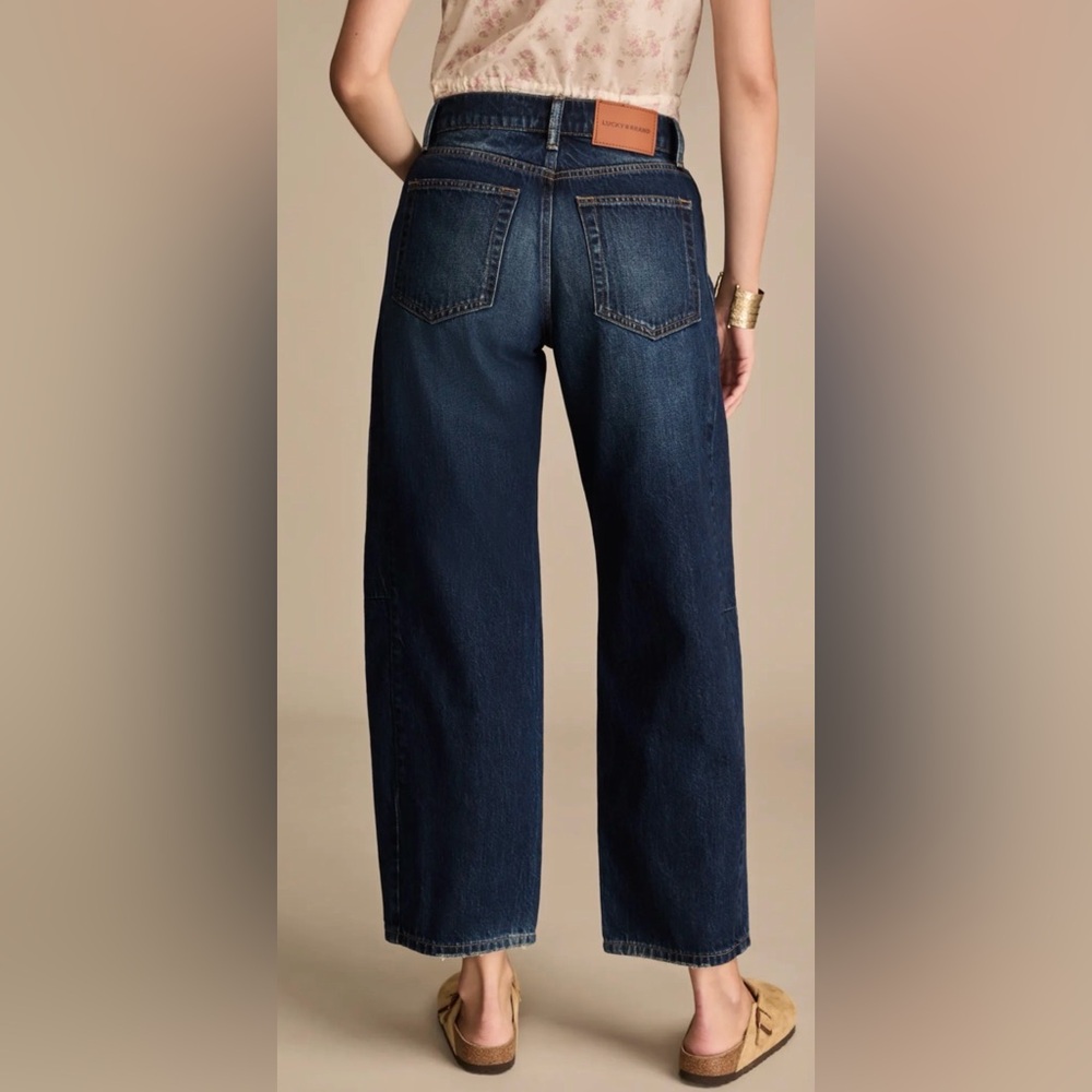 Lucky Brand Dark Blue Barrel Leg Jeans - Picture 4 of 6